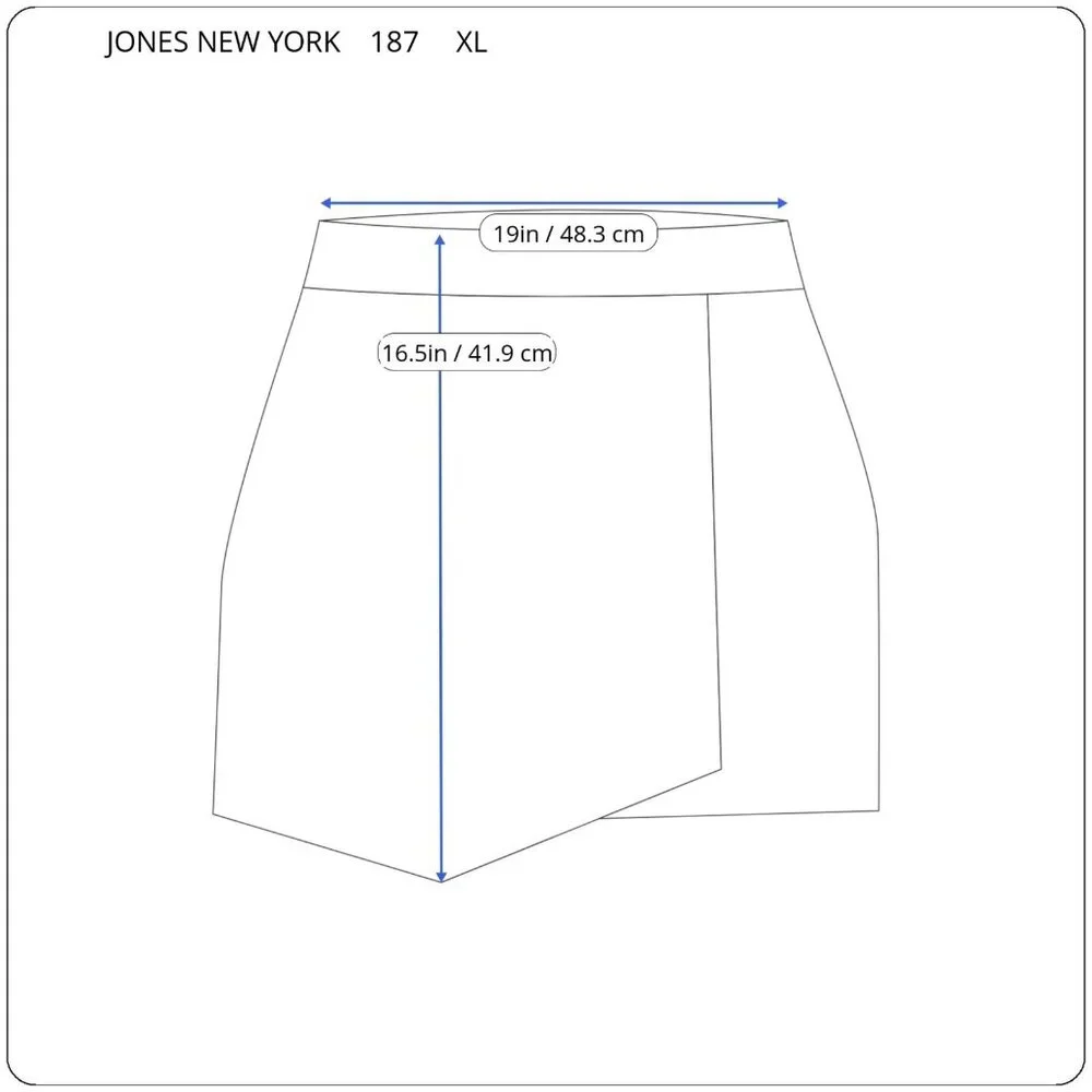 Jones New York XL Pink Floral Skort Cotton Pull On Elastic Waist FLO309XE